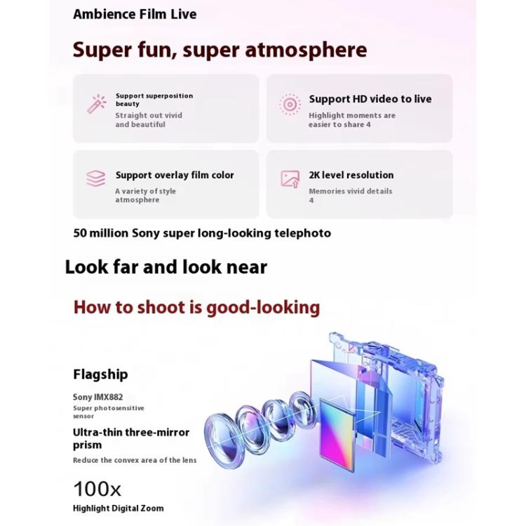 vivo S30 Pro mini, 12GB+512GB, Screen Fingerprint Identification, 6.31 inch Android 15 Dimensity 9400+ Octa Core, OTG, NFC, Network: 5G, Support Google Play, 12GB+512GB