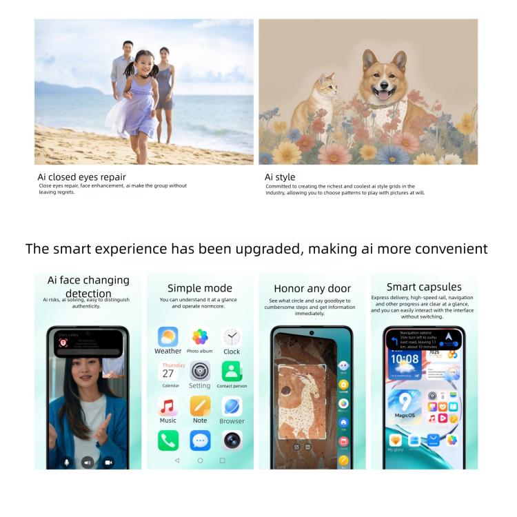 Honor Play 70 Plus, 12GB+512GB, Side Fingerprint, 6.77 inch MagicOS 9.0 Snapdragon 6s Gen 3 Octa Core, Network: 5G, NFC, OTG, 12GB+512GB