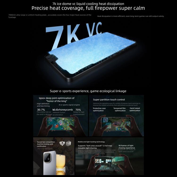 vivo iQOO Z10 Turbo+, 16GB+512GB, Screen Fingerprint, 6.78 inch Android 15 OriginOS 5 Snapdragon 8 Elite Octa Core, OTG, NFC, Network: 5G, Support Google Play, 16GB+512GB