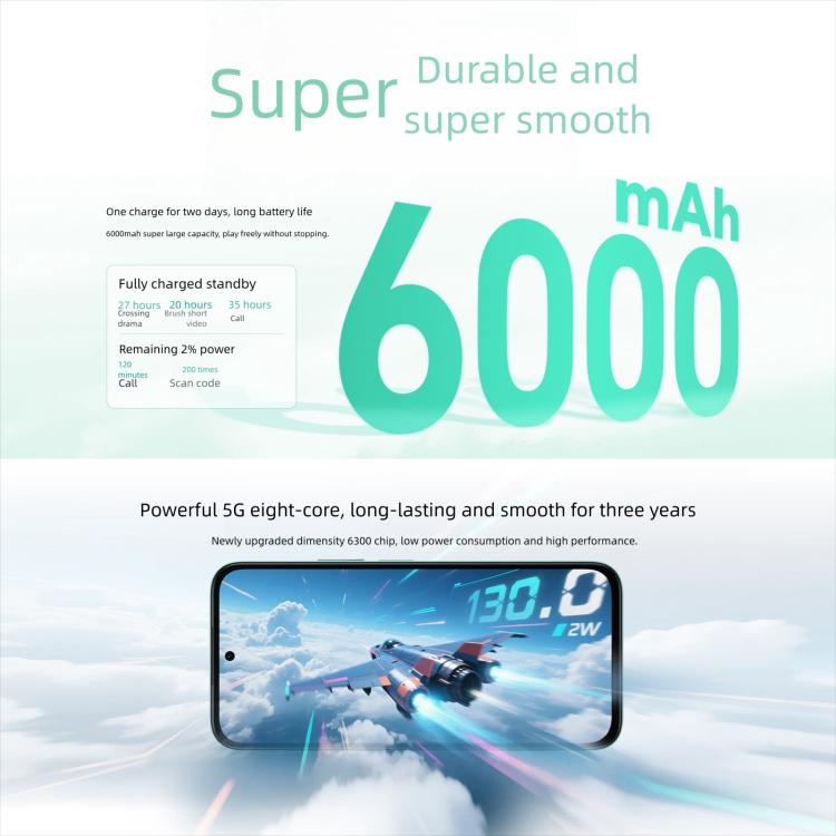 Honor Play10C, 4GB+128GB, Side Fingerprint, 6.61 inch MagicOS 9.0 Android 15 Dimensity 6300 Octa Core, Network: 5G, OTG, 4GB+128GB