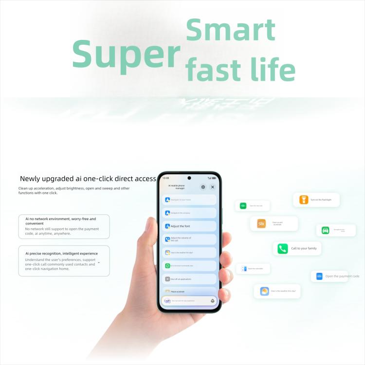 Honor Play10C, 8GB+256GB, Side Fingerprint, 6.61 inch MagicOS 9.0 Android 15 Dimensity 6300 Octa Core, Network: 5G, OTG, 8GB+256GB