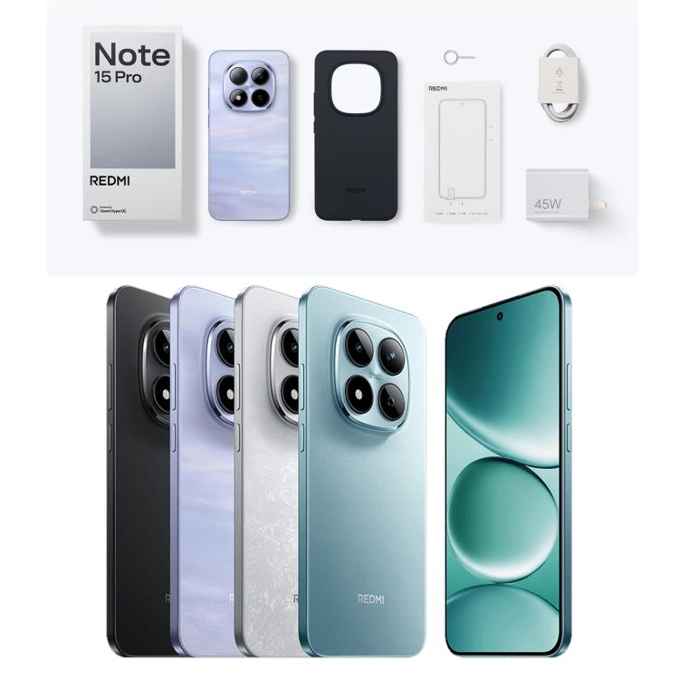 Xiaomi Redmi Note 15 Pro 5G, 12GB+256GB, 6.83 inch Xiaomi HyperOS 2 Dimensity 7400-Ultra Octa Core, Network: 5G, NFC, 12GB+256GB