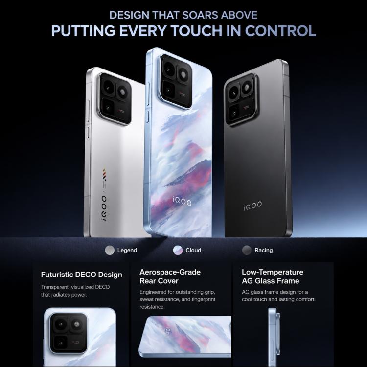 vivo iQOO 15T, 12GB+512GB, Ultrasonic 3D Fingerprint, 6.82 inch Android 16 OriginOS 6 Dimensity 9500 Monster Octa Core, OTG, NFC, Network: 5G, Support Google Play, 12GB+512GB