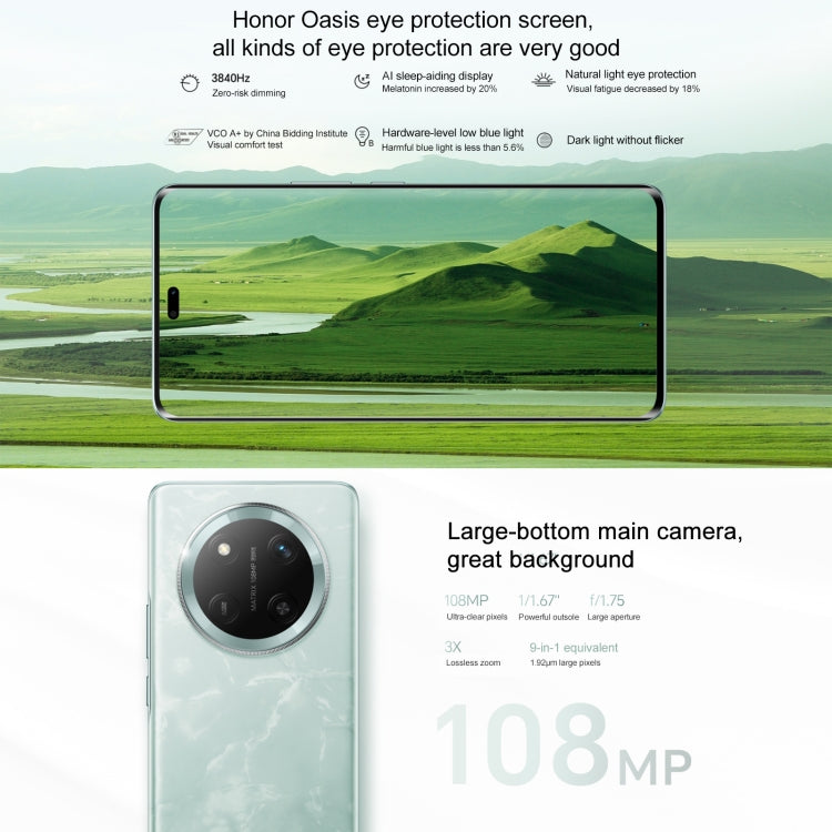 Honor X60 Pro, 12GB+512GB, Screen Fingerprint, 6.78 inch MagicOS 8.0 Snapdragon 6 Gen1 Octa Core, Network: 5G, OTG, Not Support Google Play, 12GB+512GB