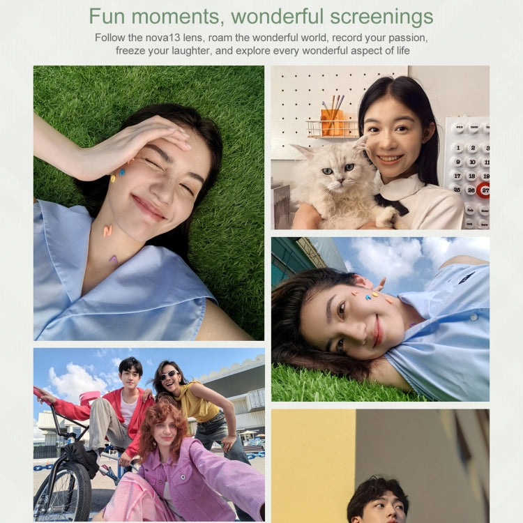 Huawei nova 13, 12GB+512GB, Screen Fingerprint Identification, 6.7 inch HarmonyOS 4.2, NFC, OTG, Not Support Google Play, nova 13, 12GB+512GB