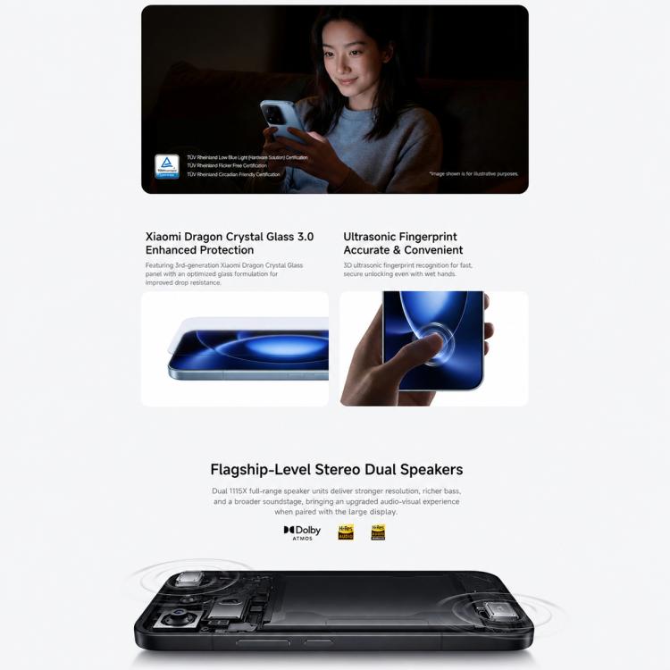 Xiaomi 17 Max, 12GB+256GB, 3D Ultrasonic Fingerprint, 6.9 inch Xiaomi HyperOS 3 Snapdragon 8 Elite Gen 5 Octa Core, NFC, Network: 5G, 12GB+256GB