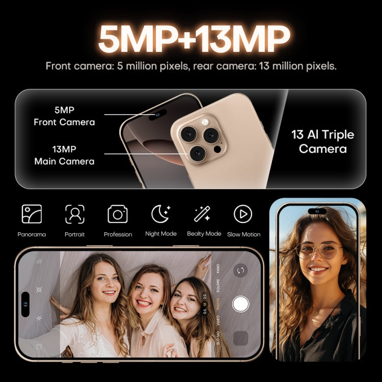 i16 Pro Max / A08, 3GB+32GB, 6.73 inch Screen, Face Identification, Android 8.1 MTK6753 Octa Core, Network: 3G, Dual SIM, AU Plug, i16 Pro Max / A08, AU Plug