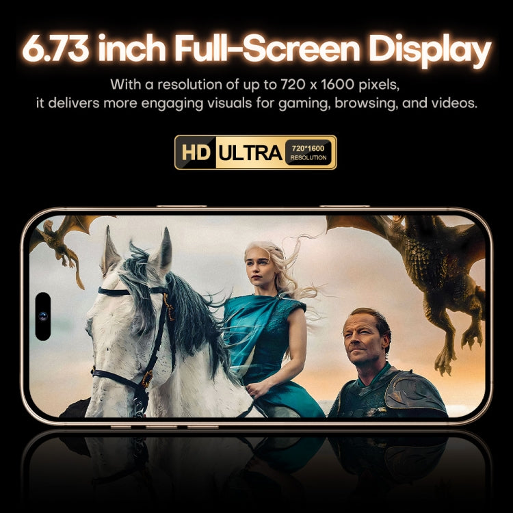 i16 Pro Max / A08, 3GB+32GB, 6.73 inch Screen, Face Identification, Android 8.1 MTK6753 Octa Core, Network: 3G, Dual SIM, UK Plug, i16 Pro Max / A08, UK Plug