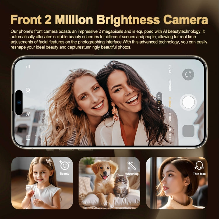 i16 Pro Max / Q5, 2GB+16GB, 6.5 inch Screen, Face Identification, Android 8.1 MTK6580P Quad Core, Network: 3G, Dual SIM, EU Plug, i16 Pro Max / Q5, EU Plug