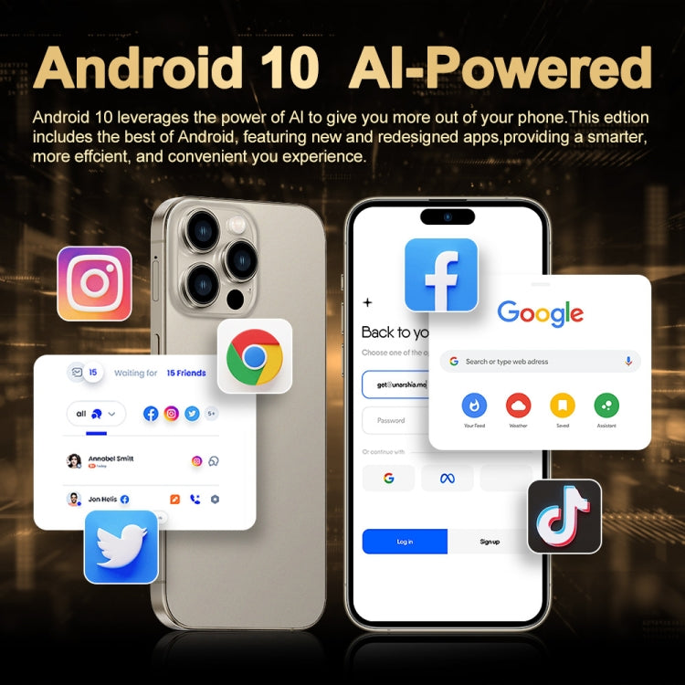 i16 Pro Max / Q5A, 6GB+128GB, 6.5 inch Screen, Face Identification, Android 10 MTK6762 Octa Core, OTG, NFC, Network: 4G, Dual SIM, EU Plug, i16 Pro Max / Q5A, EU Plug