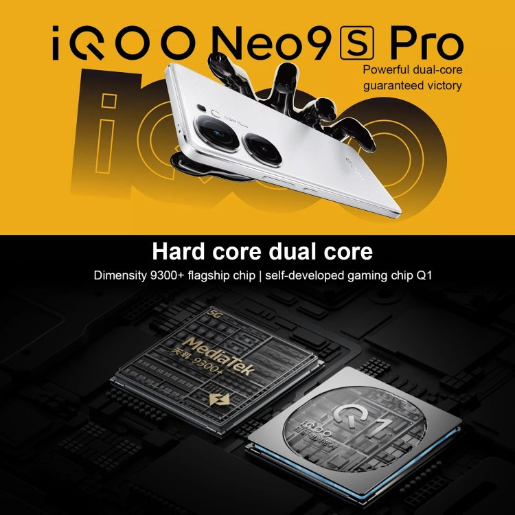 vivo iQOO Neo9S Pro, Dual Back Cameras, 12GB+256GB, Face ID / Fingerprint Identification, 6.78 inch Android 14 OriginOS 4 Dimensity 9300+ Octa Core, OTG, NFC, Network: 5G, Support Google Play, vivo iQOO Neo9S Pro,  12GB+256GB                           ...