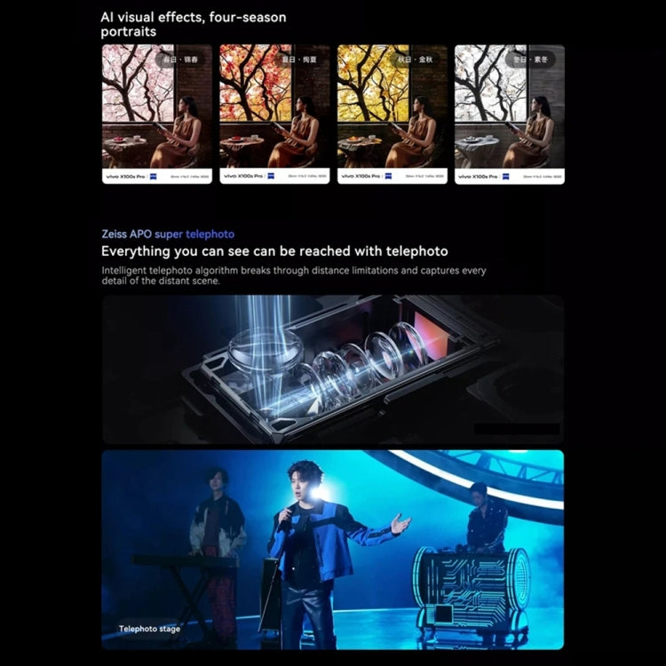 vivo X100s Pro, Triple Back Cameras, 16GB+1TB, Face ID / Fingerprint Identification, 6.78 inch Android 14 OriginOS 4 Dimensity 9300+ Octa Core, OTG, NFC, Network: 5G, Support Google Play, vivo X100s Pro, 16GB+1TB