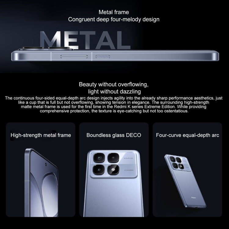Xiaomi Redmi K70 Ultra, 16GB+1TB, 6.67 inch Xiaomi HyperOS Dimensity 9300+ Octa Core 4nm up to 3.4GHz, NFC, Network: 5G, 16GB+1TB