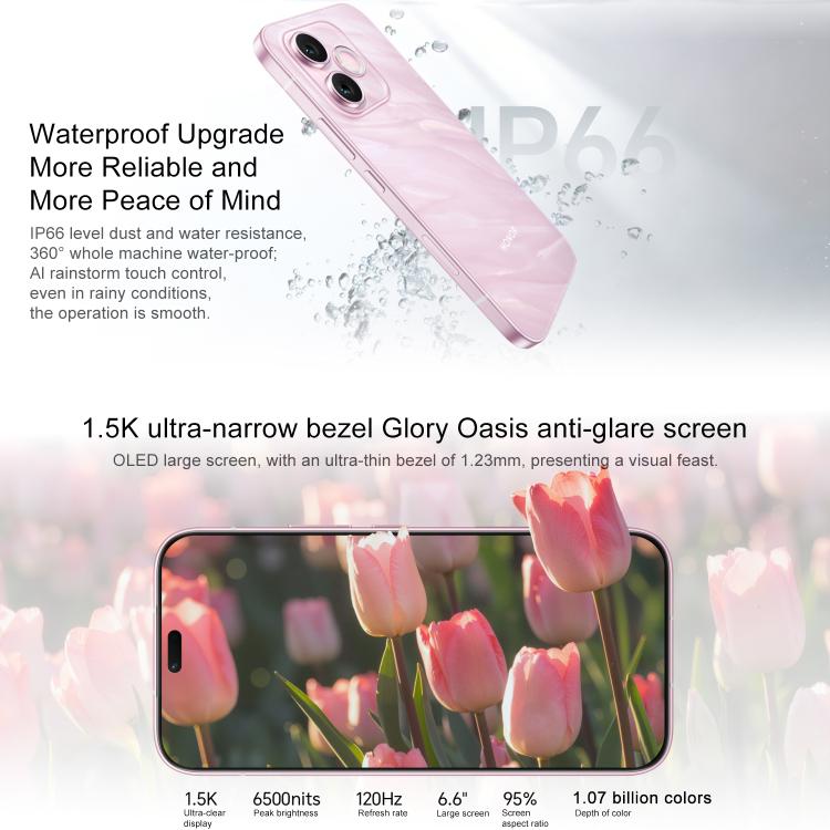 Honor X80i, 8GB+256GB, In-screen Fingerprint, 6.6 inch MagicOS 10.0 Android 16.0 Dimensity 6500 Elite Octa Core, Network: 5G, OTG, NFC, 8GB+256GB