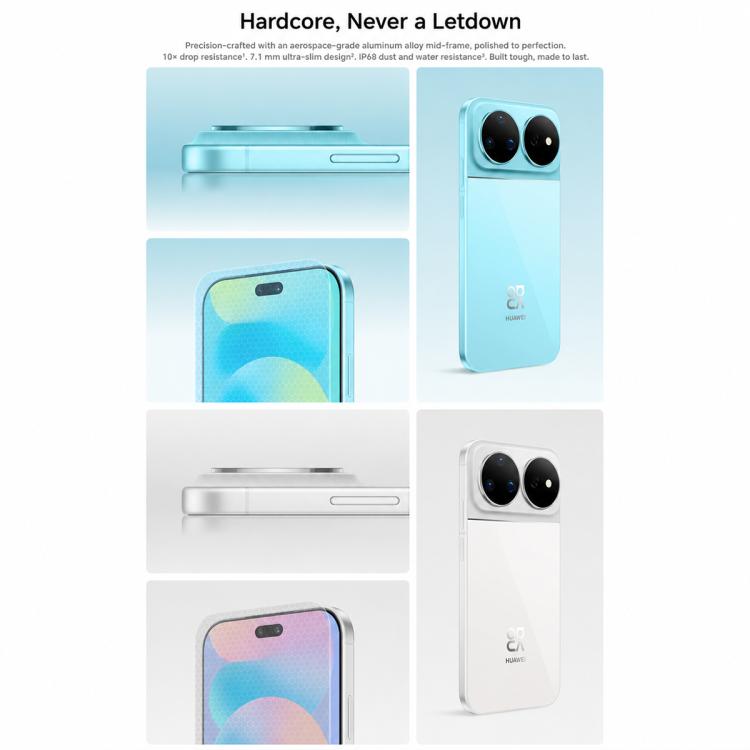 Huawei nova 16 Ultra, 12GB+256GB, Side Fingerprint Identification, 6.84 inch HarmonyOS 6.1 Kirin 9010S Octa Cora, NFC, OTG, Not Support Google Play, 12GB+256GB