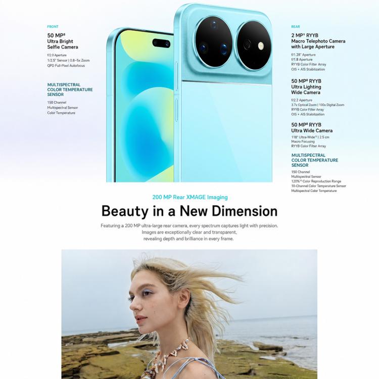 Huawei nova 16 Ultra, 12GB+256GB, Side Fingerprint Identification, 6.84 inch HarmonyOS 6.1 Kirin 9010S Octa Cora, NFC, OTG, Not Support Google Play, 12GB+256GB