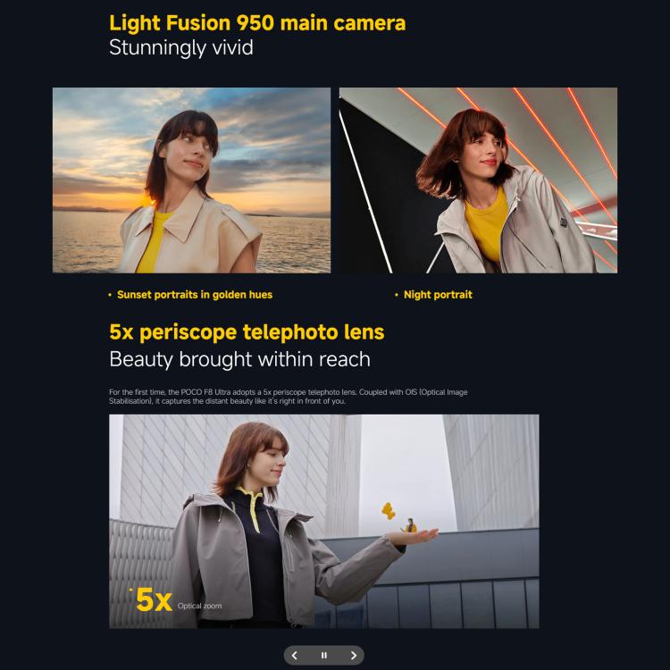 Xiaomi POCO X8 Ultra Global, 12GB+256GB, In-screen Fingerprint, 6.59 inch Xiaomi HyperOS 3 Snapdragon 8 Elite Gen 5 Octa Core, NFC, Network: 5G, 12GB+256GB