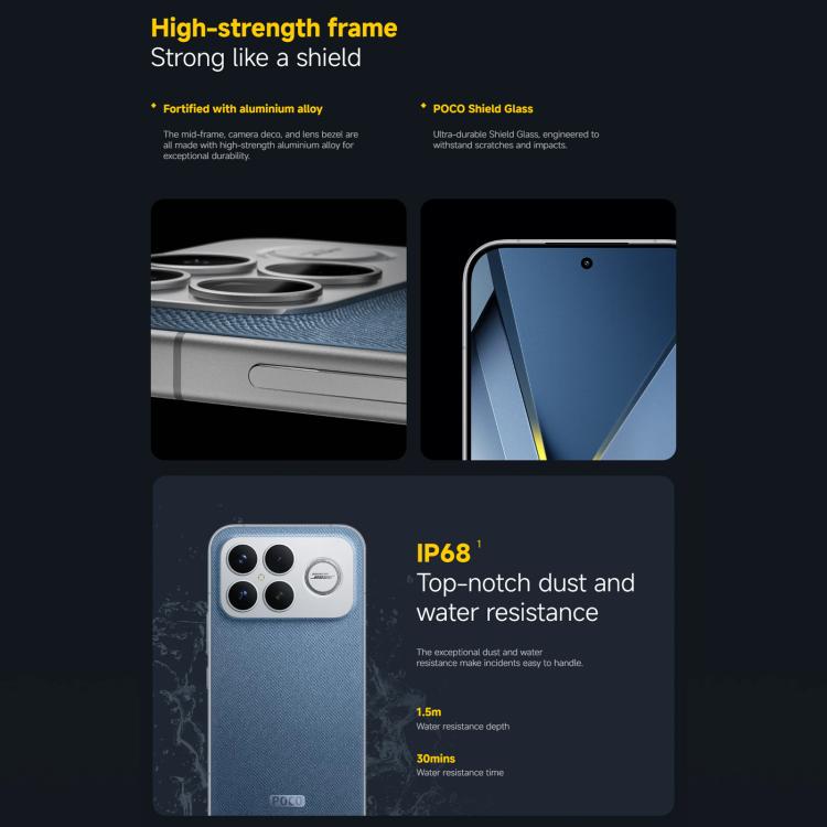 Xiaomi POCO X8 Ultra Global, 16GB+512GB, In-screen Fingerprint, 6.59 inch Xiaomi HyperOS 3 Snapdragon 8 Elite Gen 5 Octa Core, NFC, Network: 5G, 16GB+512GB
