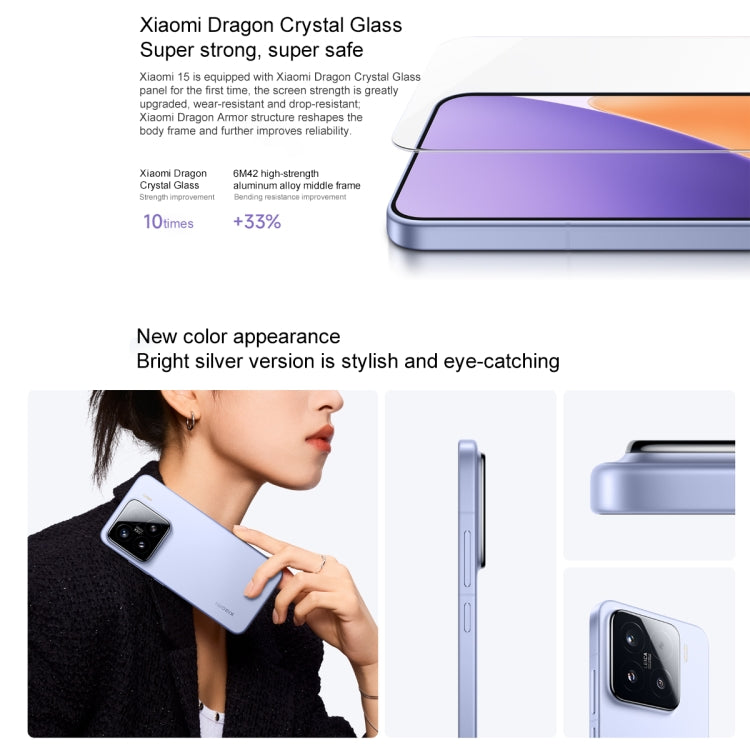 Xiaomi 15, 16GB+512GB, 6.36 inch Xiaomi HyperOS 2 Snapdragon 8 Elite Octa Core 3nm up to 4.32GHz, NFC, Network: 5G, Xiaomi 15, 16GB+512GB