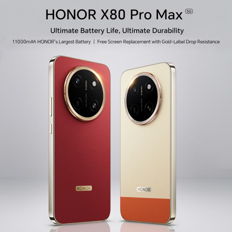 Honor X80 Pro Max, 8GB+128GB, Screen Fingerprint, 6.8 inch MagicOS 10.0 Snapdragon 6 Gen 5 Octa Core, Network: 5G, NFC, OTG, 8GB+128GB