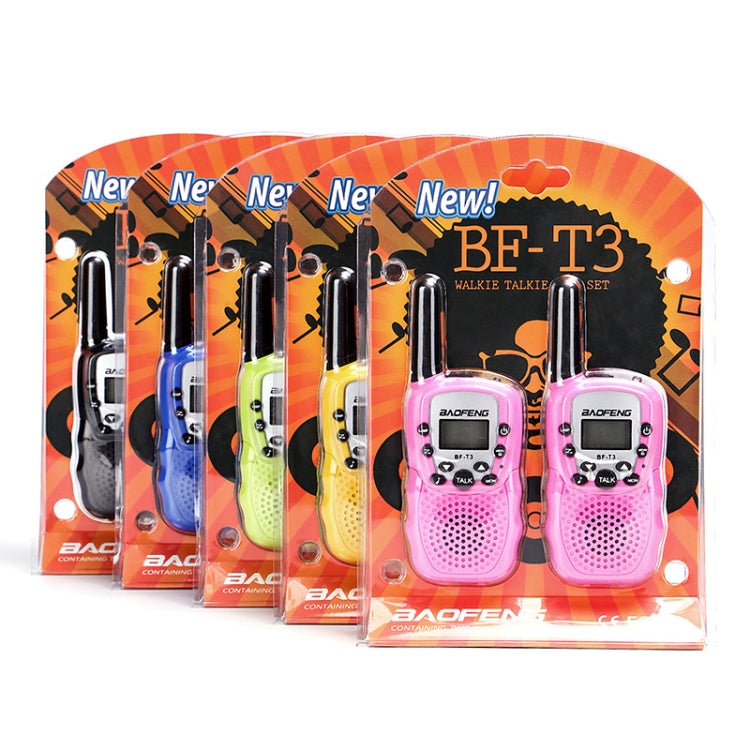 2 PCS BaoFeng BF-T3 1W Children Single Band Radio Handheld Walkie Talkie with Monitor Function, UK Plug, BF-T3 UK Plug