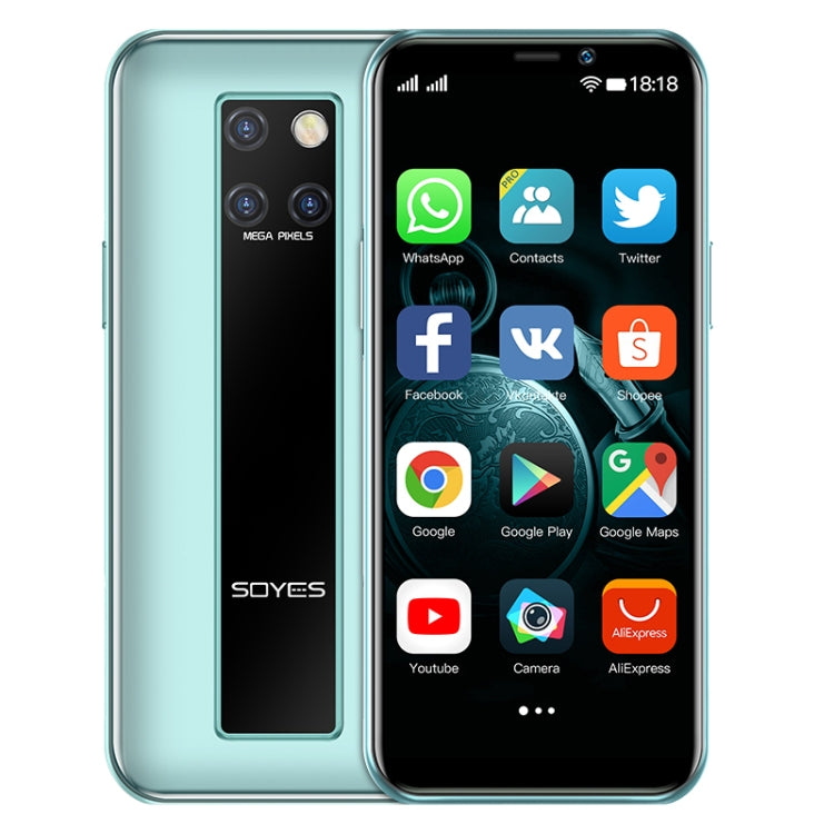 Face Identification, 3.46 inch Android 9.0 MTK6739CW Quad Core up to 1.28GHz, Dual SIM, Bluetooth, WiFi, GPS, Network: 4G, 3GB+64GB, S10H 3GB+64GB