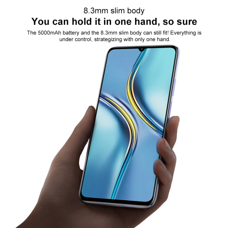 Dual Back Cameras, Side Fingerprint Identification, 5000mAh Battery, 7.09 inch Magic UI 5.0 (Android R) Dimensity 900 Octa Core up to 2.4GHz, Network: 5G, NFC, Not Support Google Play, X30 Max 5G 8GB+256GB