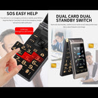 2.8 inch + 2.4 inch, 5900mAh Battery, Support FM, SOS, GSM, Family Number, Big Keys, Dual SIM