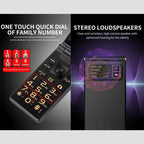 2.4 inch, 5800mAh Battery, Support FM, SOS, External Time Display, GSM, Family Number, Big Keys, Dual SIM
