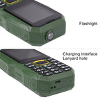 Waterproof Shockproof Dustproof, 5800mAh Battery, 1.8 inch, 21 Keys, LED Flashlight, Dual SIM