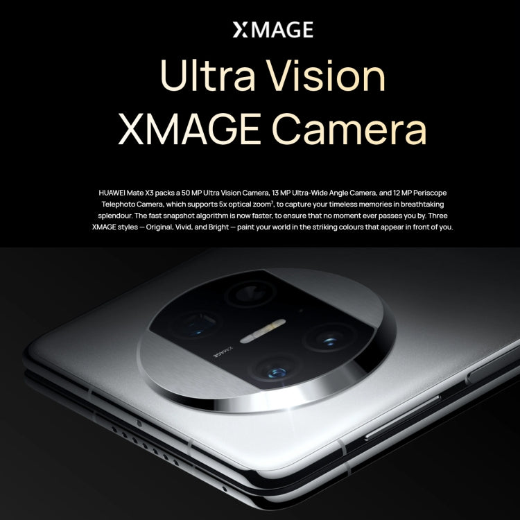 Triple Cameras, Face ID & Side Fingerprint Identification, 4800mAh Battery, 7.85 inch + 6.4 inch Screen, HarmonyOS 3.1 Snapdragon 8+ 4G Octa Core up to 3.2GHz, Network: 4G, OTG, NFC, Not Support Google Play, 512GB