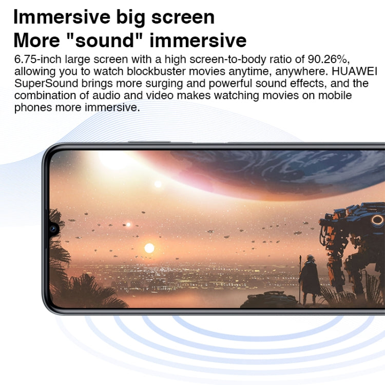 Dual Back Cameras, Face ID & Side Fingerprint Identification, 6000mAh Battery, 6.75 inch HarmonyOS 3.0 Octa Core, Network: 4G, OTG, Not Support Google Play, 256GB