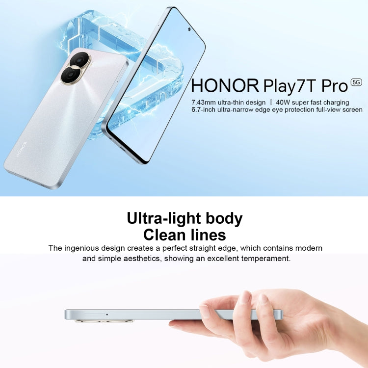 Dual Back Cameras, Side Fingerprint Identification, 4000mAh Battery, 6.7inch Magic UI 6.1 / Android 12  Dimensity 6020 Octa Core, Network: 5G, OTG, Not Support Google Play, 8GB+128GB