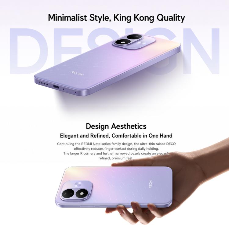 Xiaomi REDMI Note 17 5G, 8GB+128GB, 7 inch Xiaomi HyperOS 3 Snapdragon 4 Gen 4 Octa Core, NFC, Network: 5G, 8GB+128GB