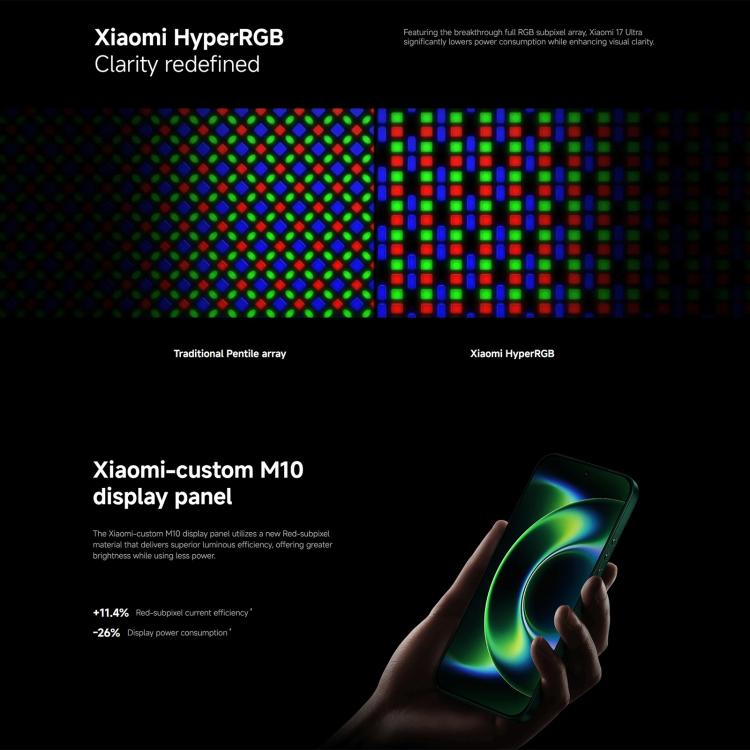 Xiaomi 17 Ultra Global, 16GB+1TB, Ultrasonic Fingerprint, 6.9 inch Xiaomi HyperOS 3 Snapdragon 8 Elite Gen 5 Octa Core, NFC, Network: 5G, 16GB+1TB(Black), 16GB+1TB (Green)