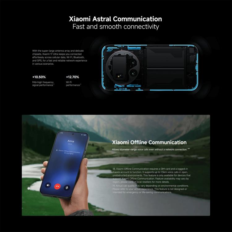 Xiaomi 17 Ultra Global, 16GB+1TB, Ultrasonic Fingerprint, 6.9 inch Xiaomi HyperOS 3 Snapdragon 8 Elite Gen 5 Octa Core, NFC, Network: 5G, 16GB+1TB(Black), 16GB+1TB (Green)
