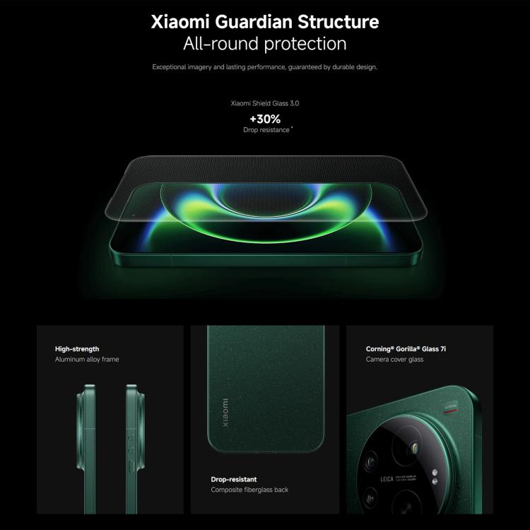 Xiaomi 17 Ultra Global, 16GB+1TB, Ultrasonic Fingerprint, 6.9 inch Xiaomi HyperOS 3 Snapdragon 8 Elite Gen 5 Octa Core, NFC, Network: 5G, 16GB+1TB(Black), 16GB+1TB (Green)