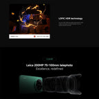 Xiaomi 17 Ultra Global, 16GB+1TB, Ultrasonic Fingerprint, 6.9 inch Xiaomi HyperOS 3 Snapdragon 8 Elite Gen 5 Octa Core, NFC, Network: 5G, 16GB+1TB(Black), 16GB+1TB (Green)