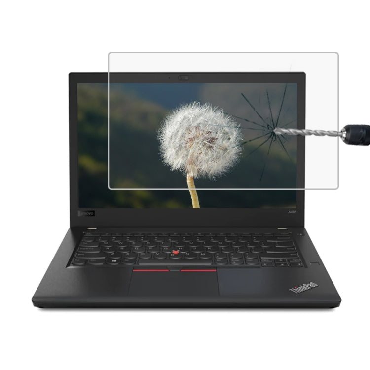 0.4mm 9H Surface Hardness Full Screen Tempered Glass Film for Lenovo ThinkPad A485 14 inch, Lenovo A485