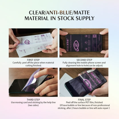 50 PCS 30 x 20cm Tablet Anti Blue-ray TPU Soft Hydrogel Film Supplies for Intelligent Protector Cutter, 30 x 20cm Anti Blue-ray Film