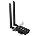 COMFAST CF-AX181 PRO 3000Mbps Tri-band + Bluetooth 5.2 Wireless WiFi6E PCI-E Network Card with Heat Sink, CF-AX181 PRO