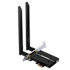 COMFAST CF-AX181 PRO 3000Mbps Tri-band + Bluetooth 5.2 Wireless WiFi6E PCI-E Network Card with Heat Sink, CF-AX181 PRO