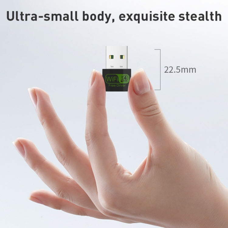 150Mbps Mini USB Wireless Network Adapter WiFi Signal Receiver, 150M