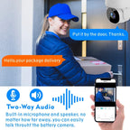 Tuya QX45 1080P Full HD IP65 Waterproof 2.4G Wireless IP Camera, Support Motion Detection & Two-way Audio & Night Vision & TF Card, AU Plug, Support Motion Detection