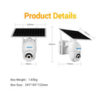ESCAM QF450 HD 1080P 4G EU Version Solar Powered IP Camera with 64G Memory, Support Two-way Audio & PIR Motion Detection & Night Vision & TF Card, with 64G Memory