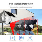 ESCAM QF250 HD 1080P WiFi Solar Panel IP Camera, Support Motion Detection / Night Vision / TF Card / Two-way Audio, QF250