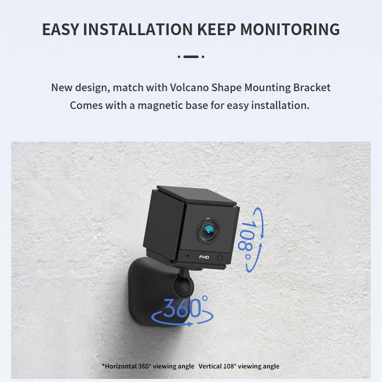 CAMSOY S20 1080P WiFi Wireless Network Action Camera Wide-angle Recorder with Mount, S20 (White), S20 (Black)