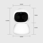 YT48 HD Wireless Indoor Network Shaking Head Binocular Camera, Support Motion Detection & Infrared Night Vision & Micro SD Card, AU Plug, YT48