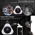 ESCAM Q8 960P 360 Degrees Fisheye Lens 1.3MP WiFi IP Camera, Support Motion Detection / Night Vision, IR Distance: 5-10m, AU Plug, Q8 US Plug, Q8  AU Plug, Q8 EU Plug, Q8 UK Plug