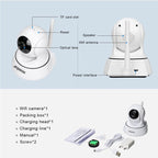 Anpwoo-YT002W 100W 3.6mm Lens Wide Angle 720P Smart WIFI Monitor Camera , Support Night Vision & TF Card Expansion Storage, YT002W